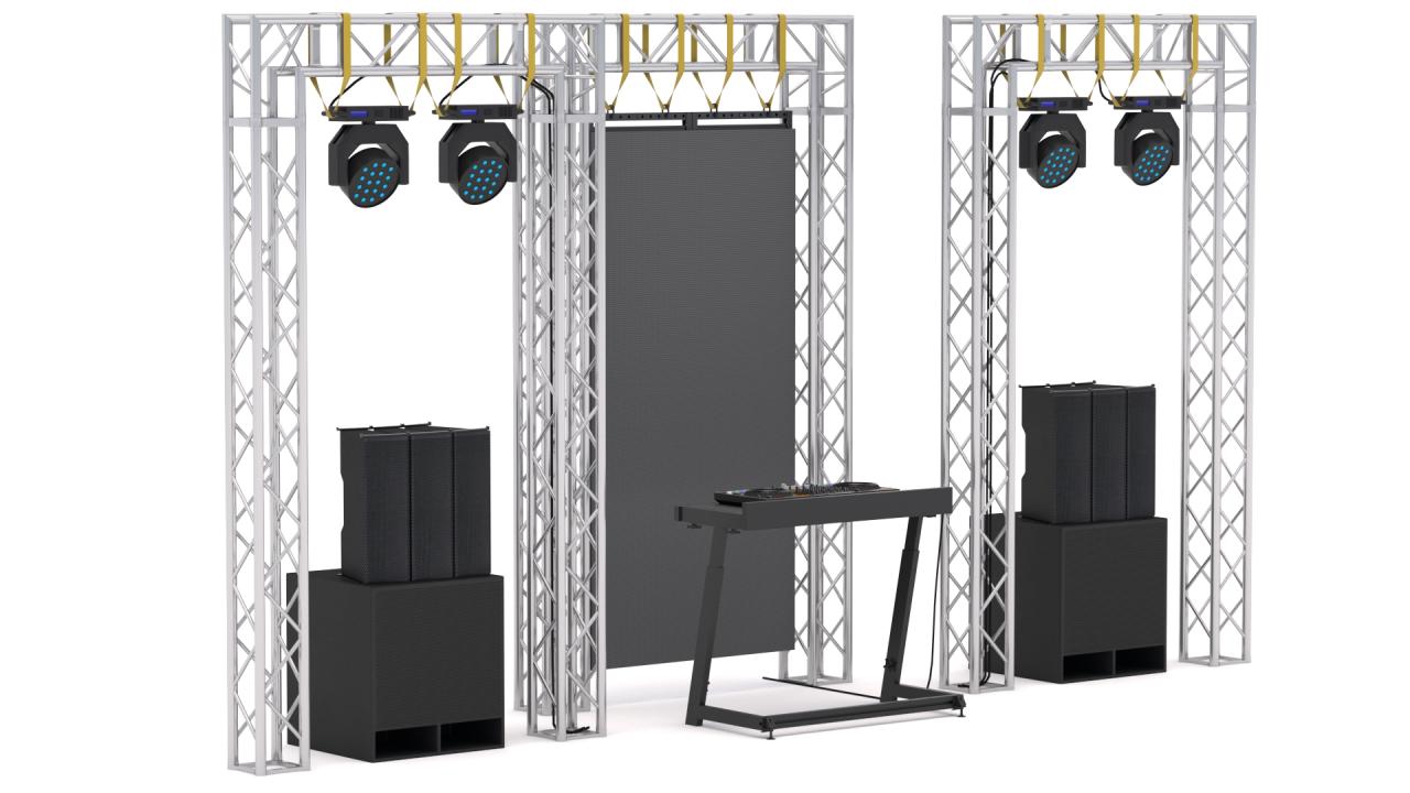 Dj Booth Stage 3d models