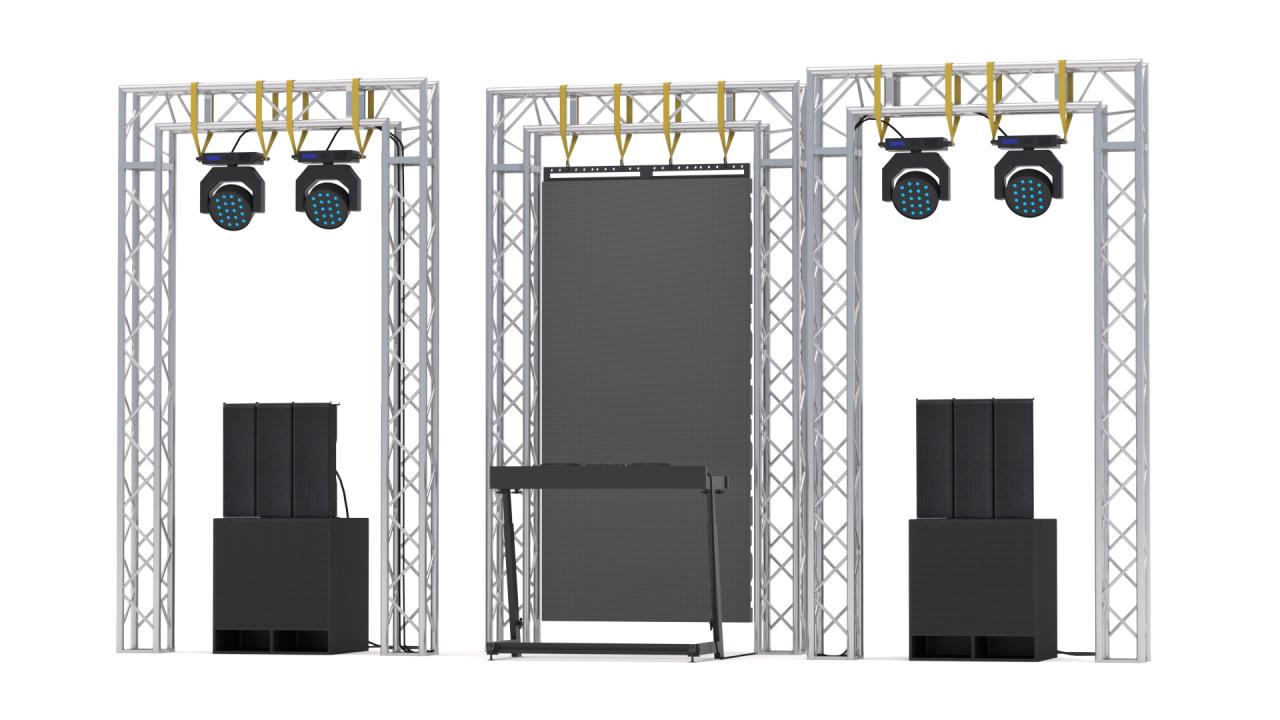Dj Booth Stage 3d models