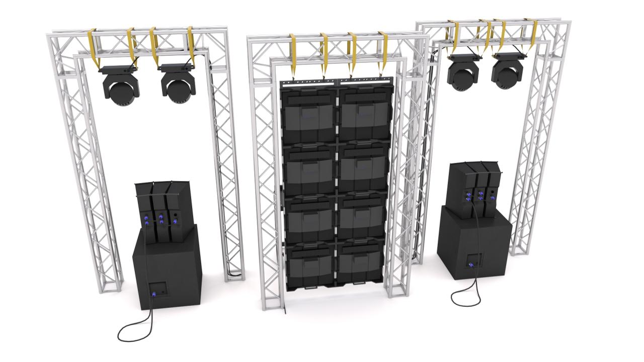 Dj Booth Stage 3d models