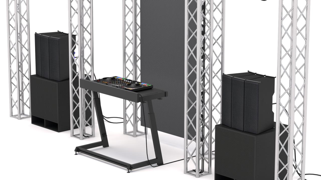 Dj Booth Stage 3d models