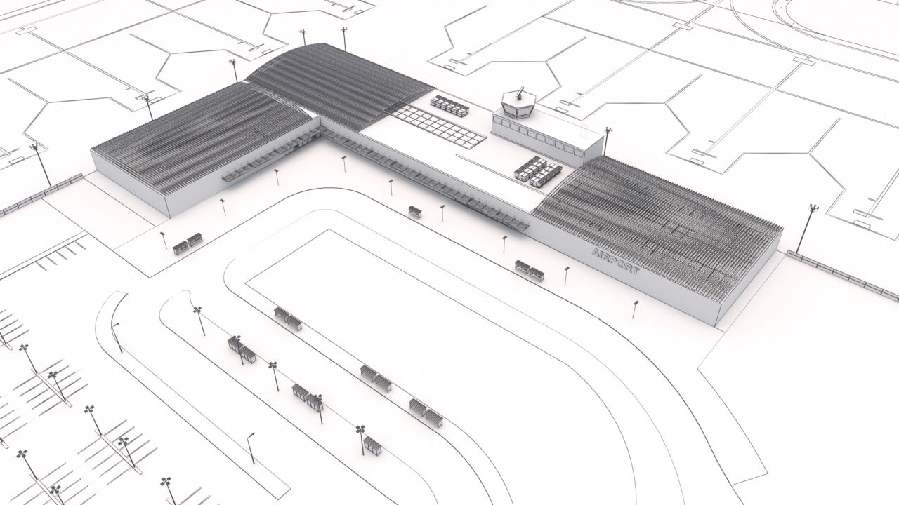 Airport Collection with Interior 3d models