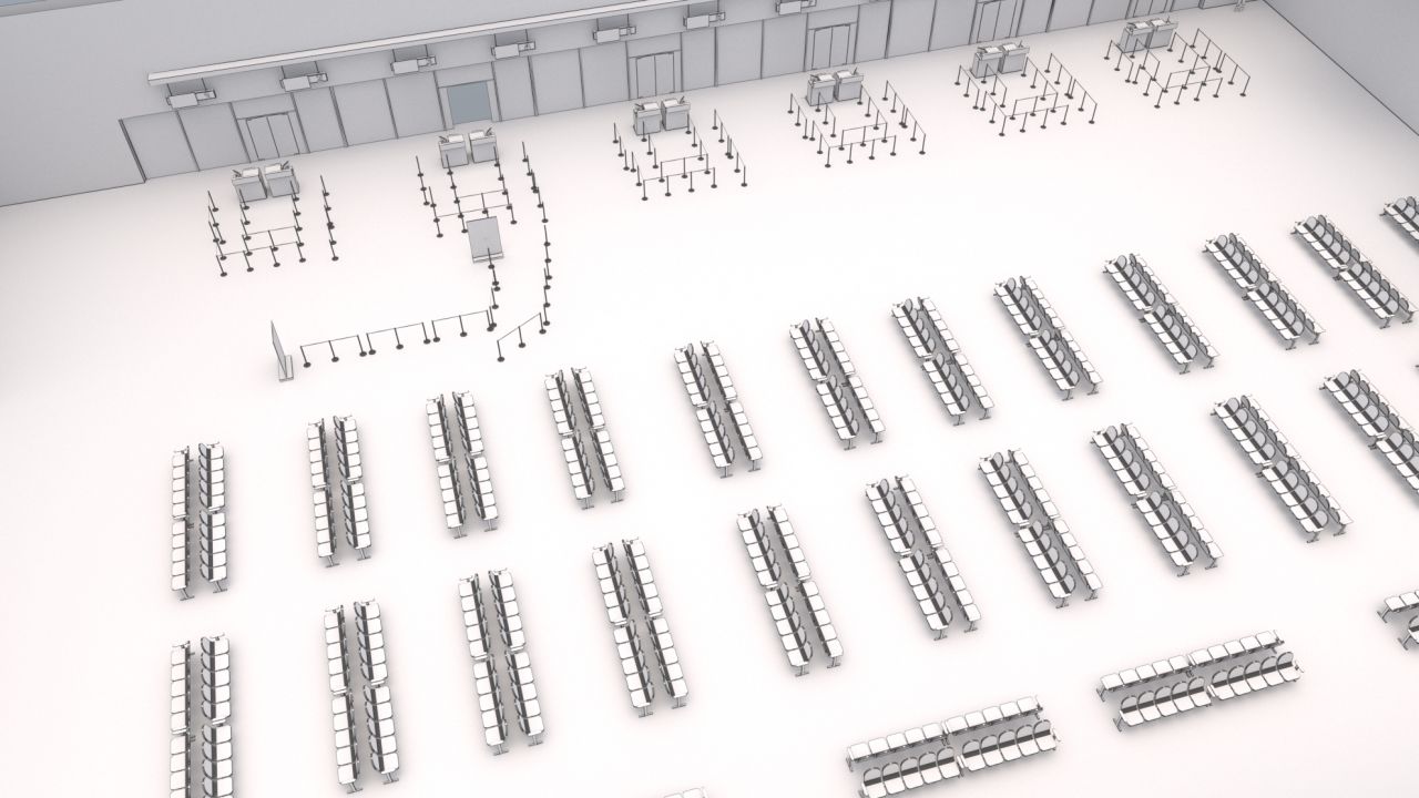 Airport Collection with Interior 3d models