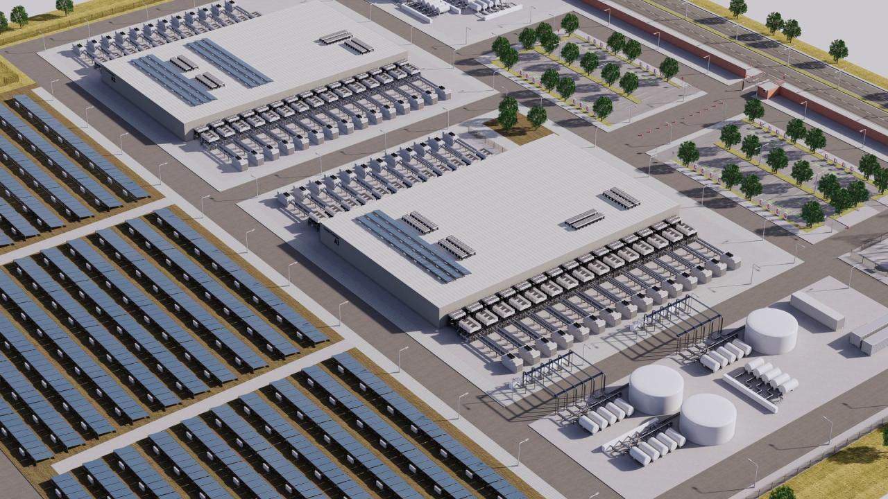 Apple Data Center Building with Interior 3d models