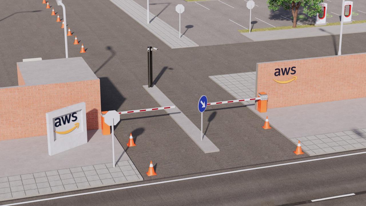Aws Amazon Data Center Building with Interior 3d models