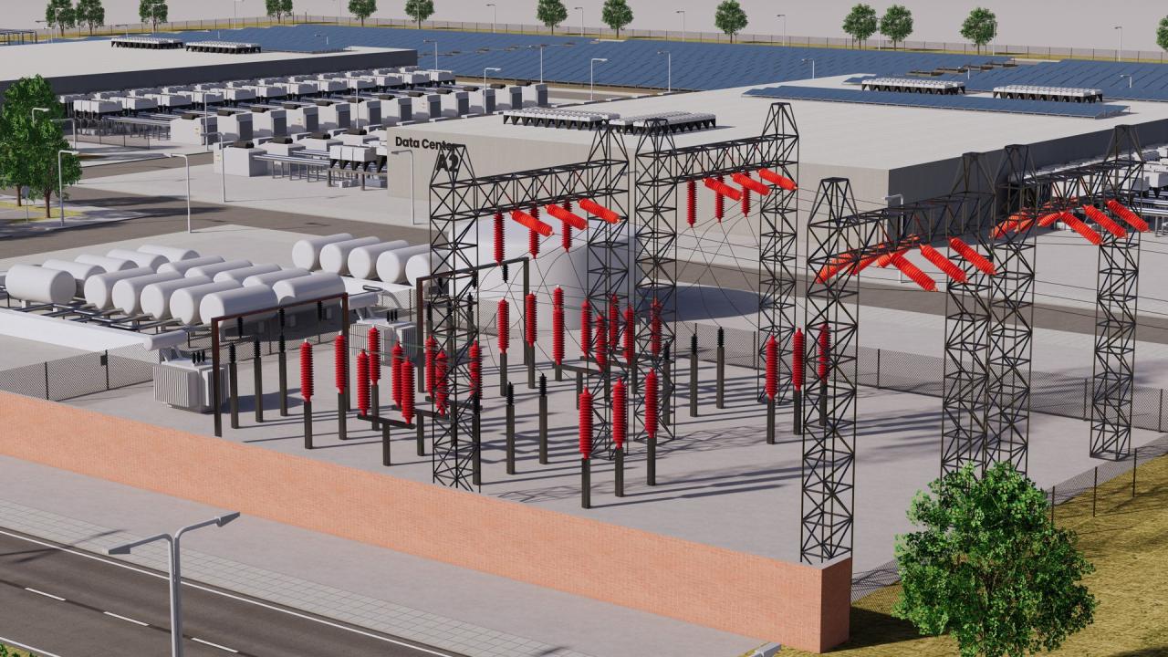Aws Amazon Data Center Building with Interior 3d models