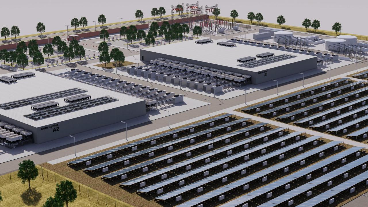 Google Data Center Building with Interior 3d models
