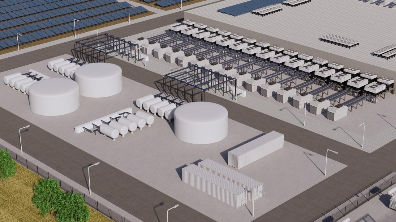 Google Data Center Building with Interior 3d models