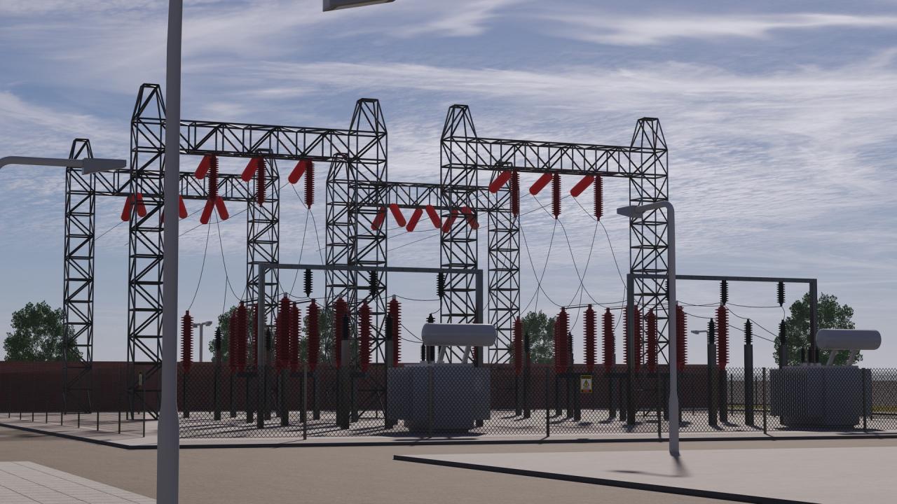 Google Data Center Building with Interior 3d models
