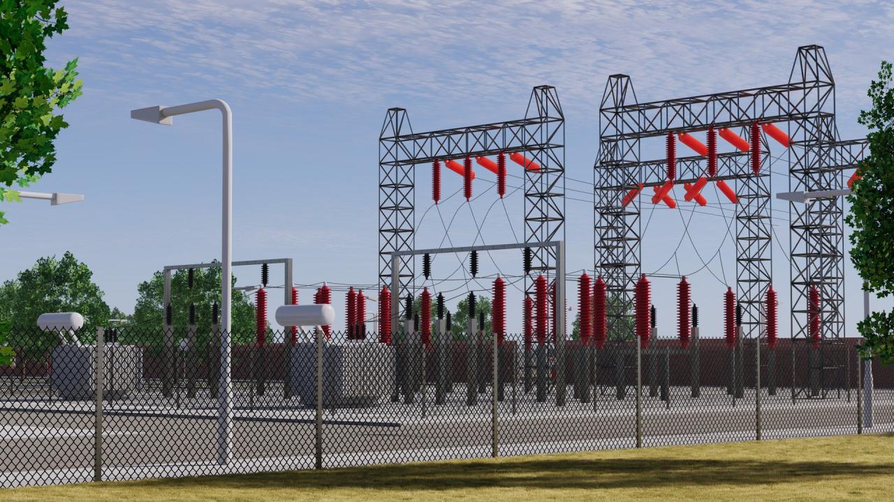Google Data Center Building with Interior 3d models