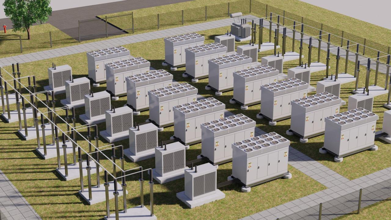 Battery Storage Power Station 3d models