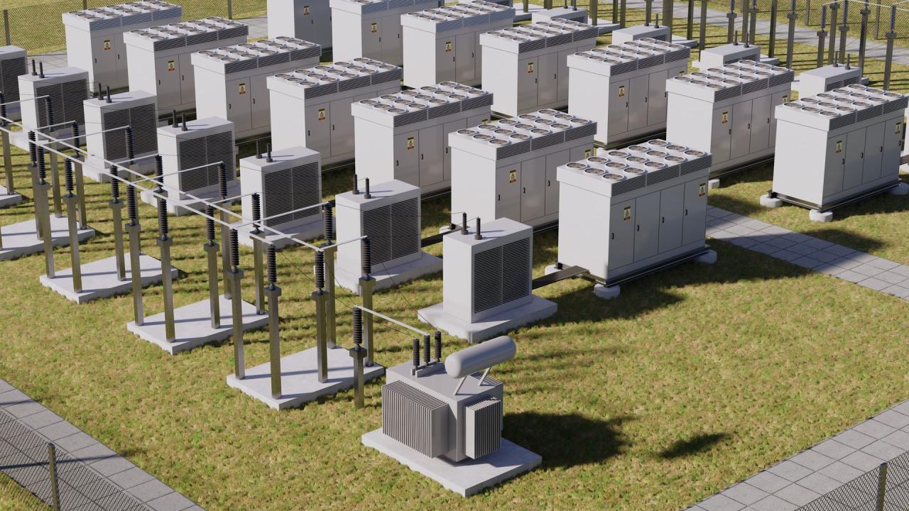 Battery Storage Power Station 3d models