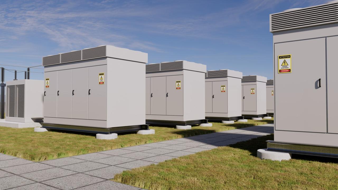 Battery Storage Power Station 3d models