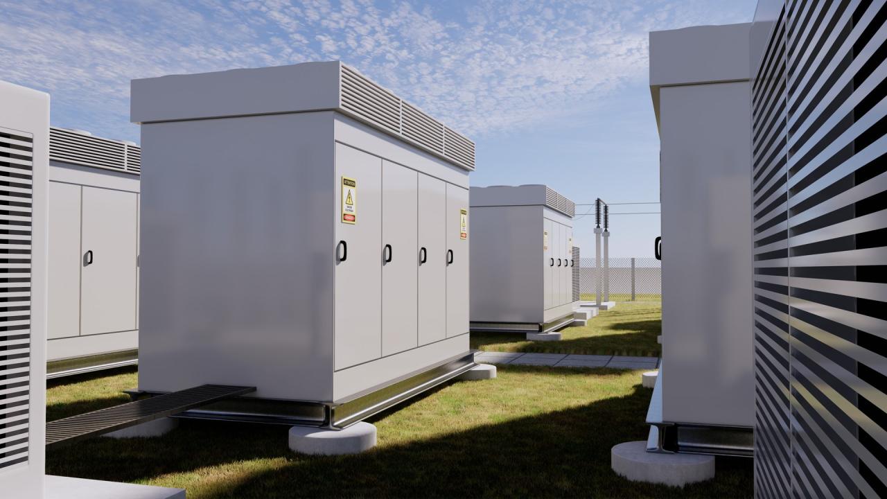 Battery Storage Power Station 3d models