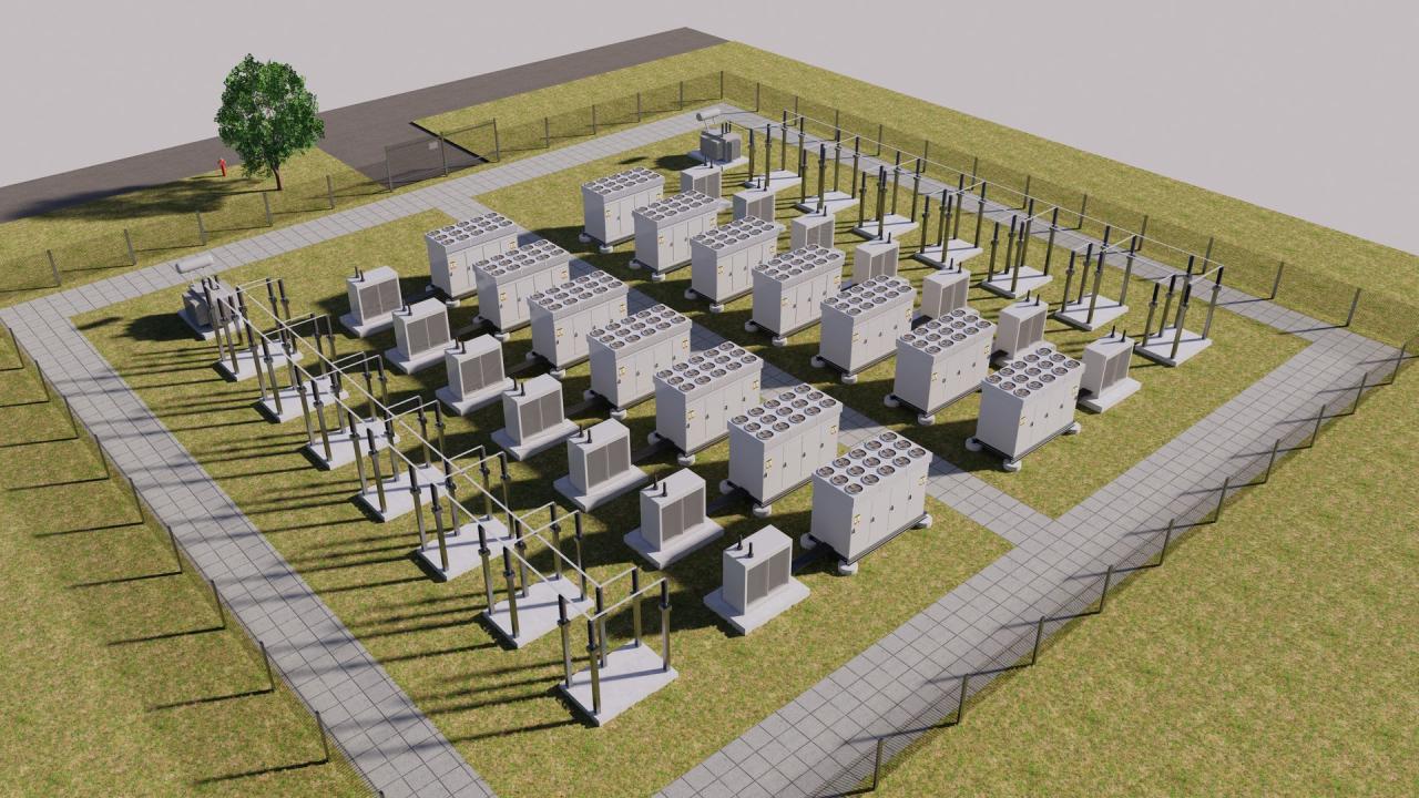Battery Storage Power Station 3d models
