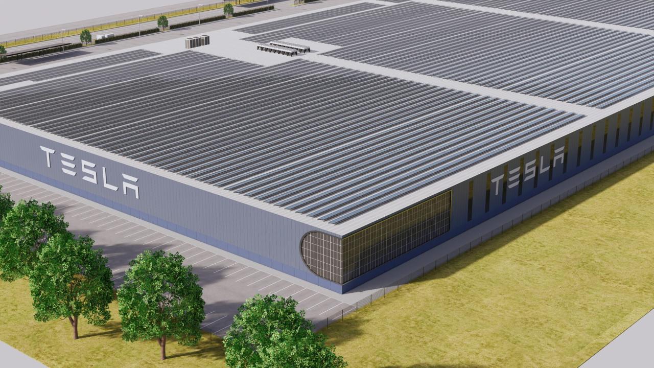 Tesla Giga Factory 3d models