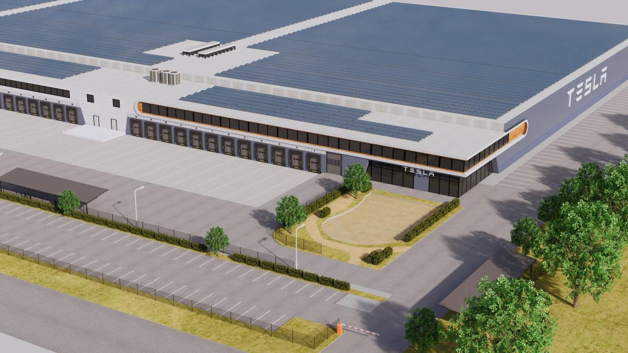 Tesla Giga Factory 3d models