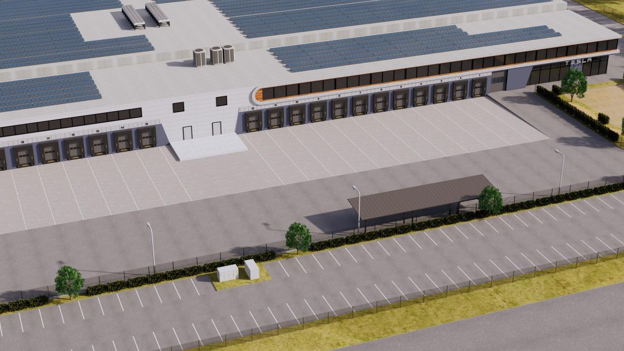 Tesla Giga Factory 3d models