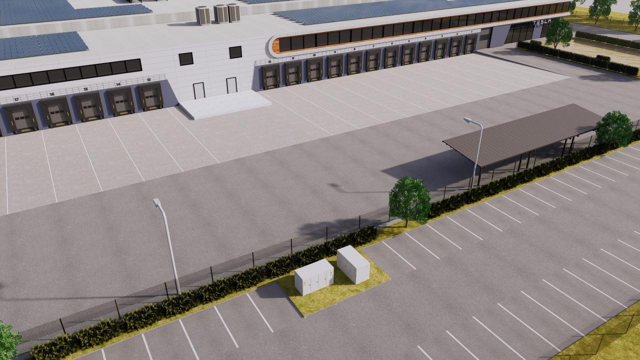Tesla Giga Factory 3d models