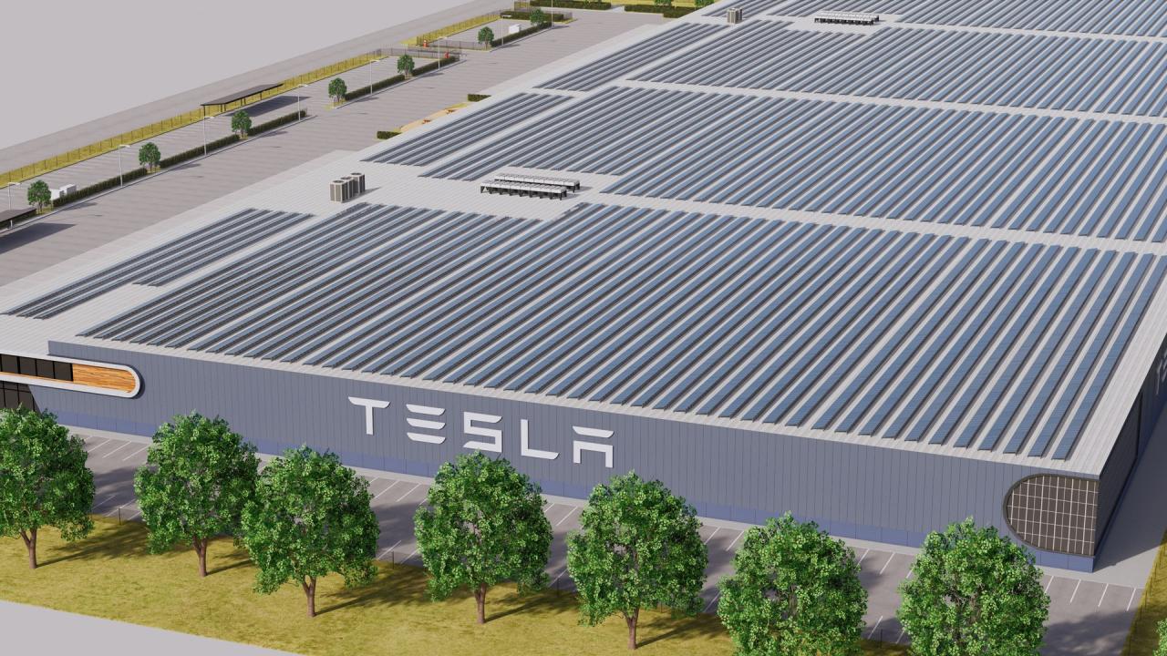 Tesla Giga Factory 3d models