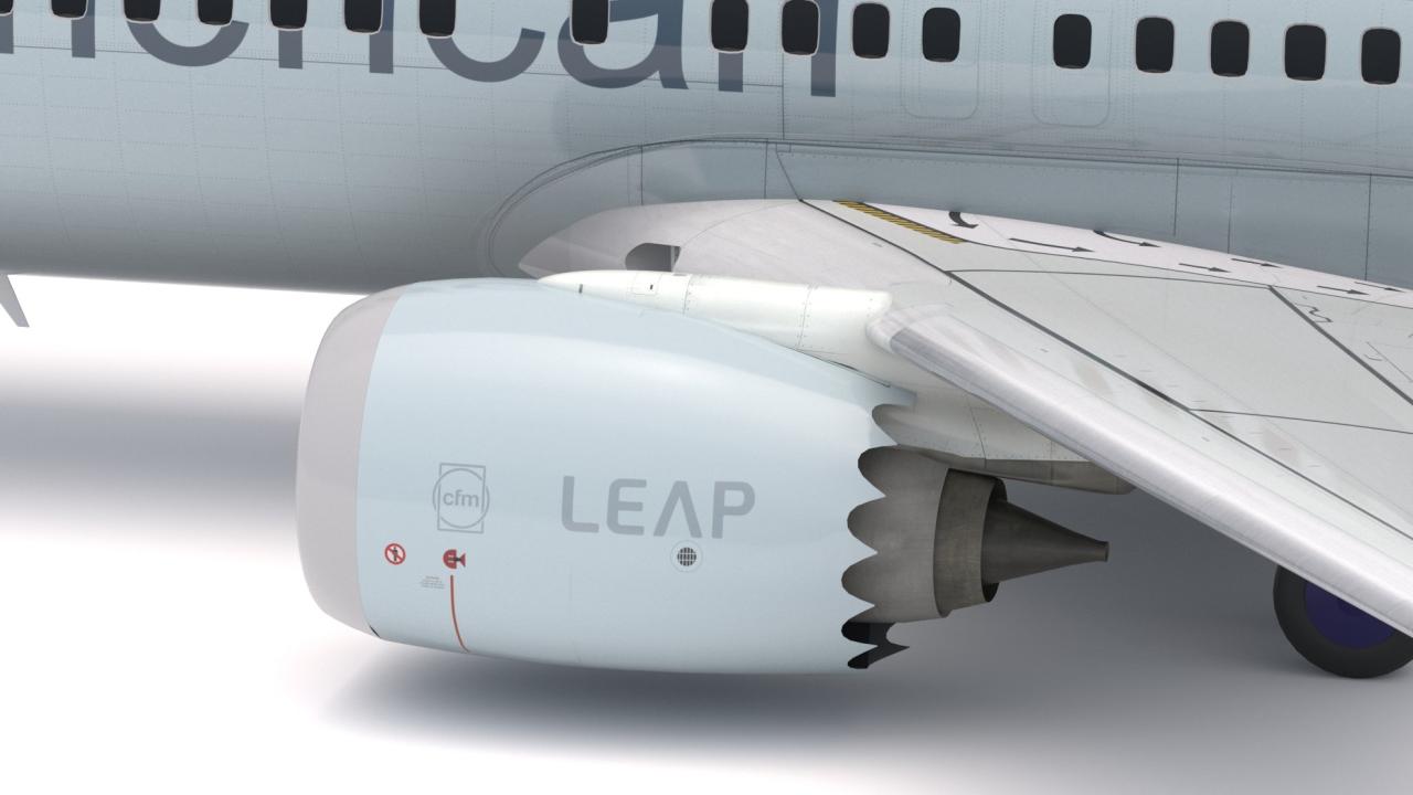 Boeing 737-800 MAX American Airlines 3d models