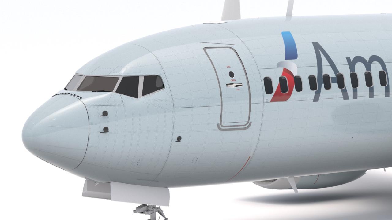 Boeing 737-800 MAX American Airlines 3d models