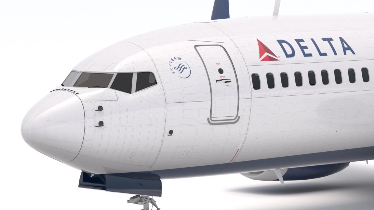 Boeing 737-800 MAX Delta Airlines 3d models