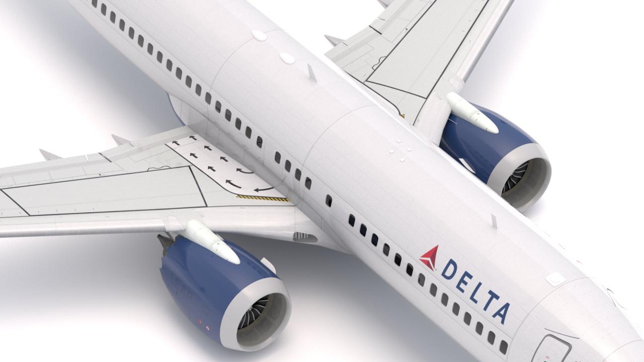 Boeing 737-800 MAX Delta Airlines 3d models