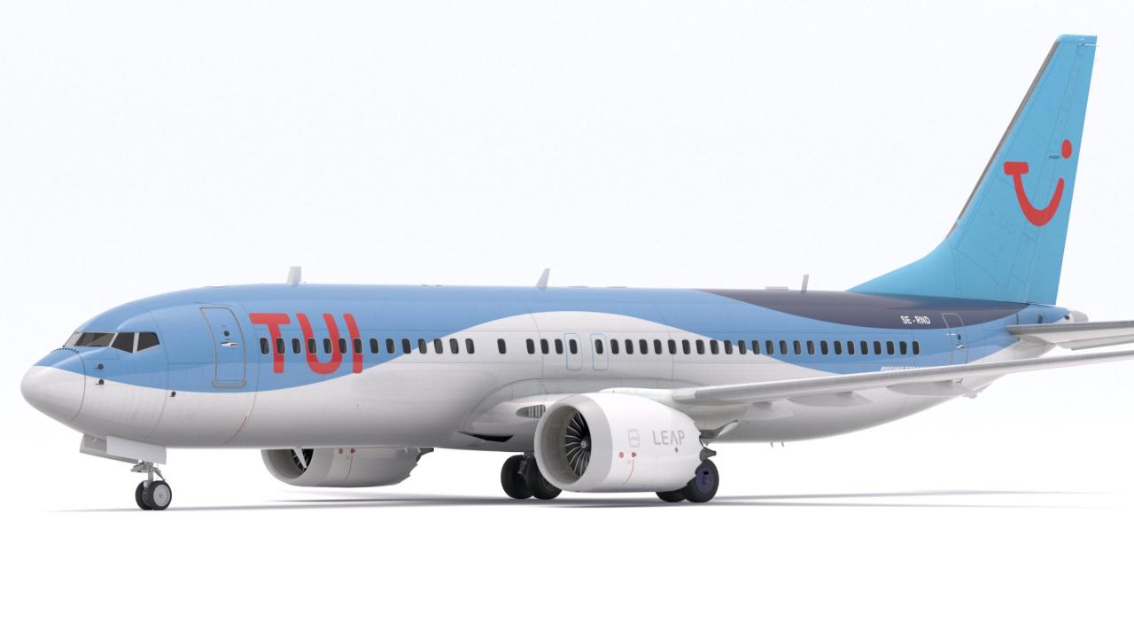 Boeing 737-800 MAX Tui Airlines 3d models