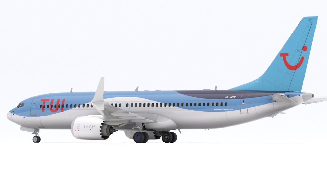 Boeing 737-800 MAX Tui Airlines 3d models