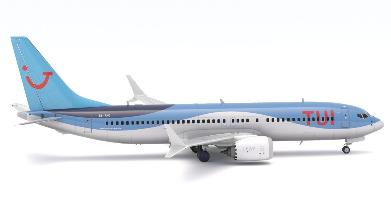 Boeing 737-800 MAX Tui Airlines 3d models