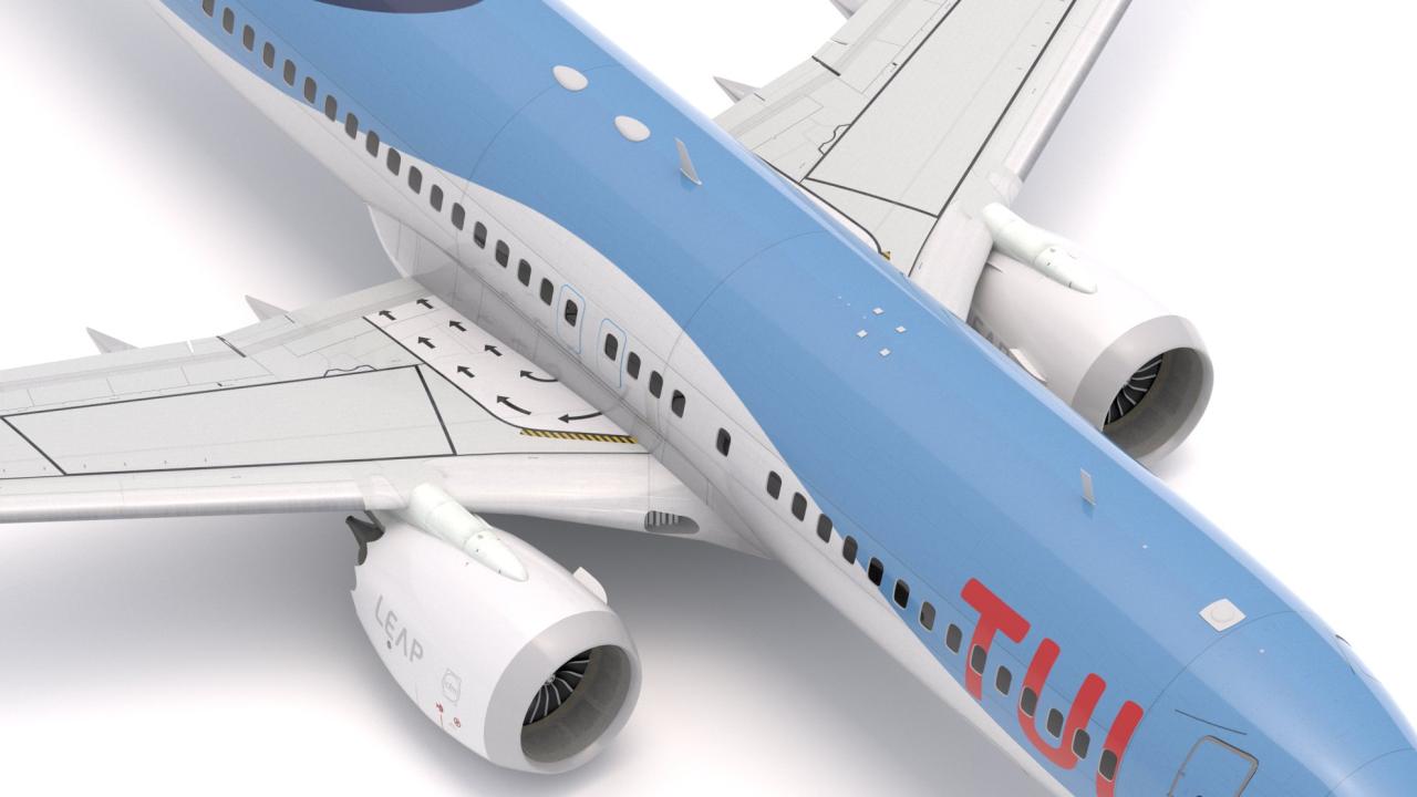 Boeing 737-800 MAX Tui Airlines 3d models