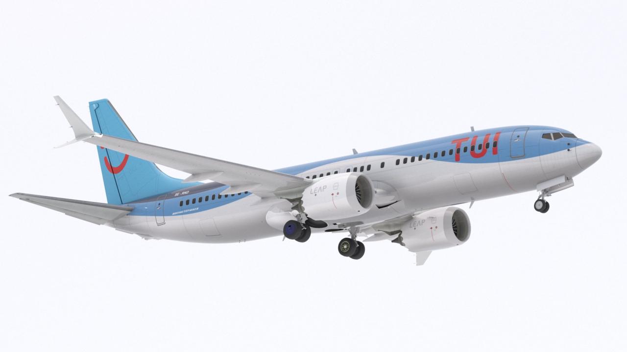 Boeing 737-800 MAX Tui Airlines 3d models