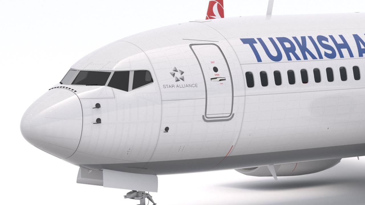 Boeing 737-800 MAX Turkish Airlines 3d models