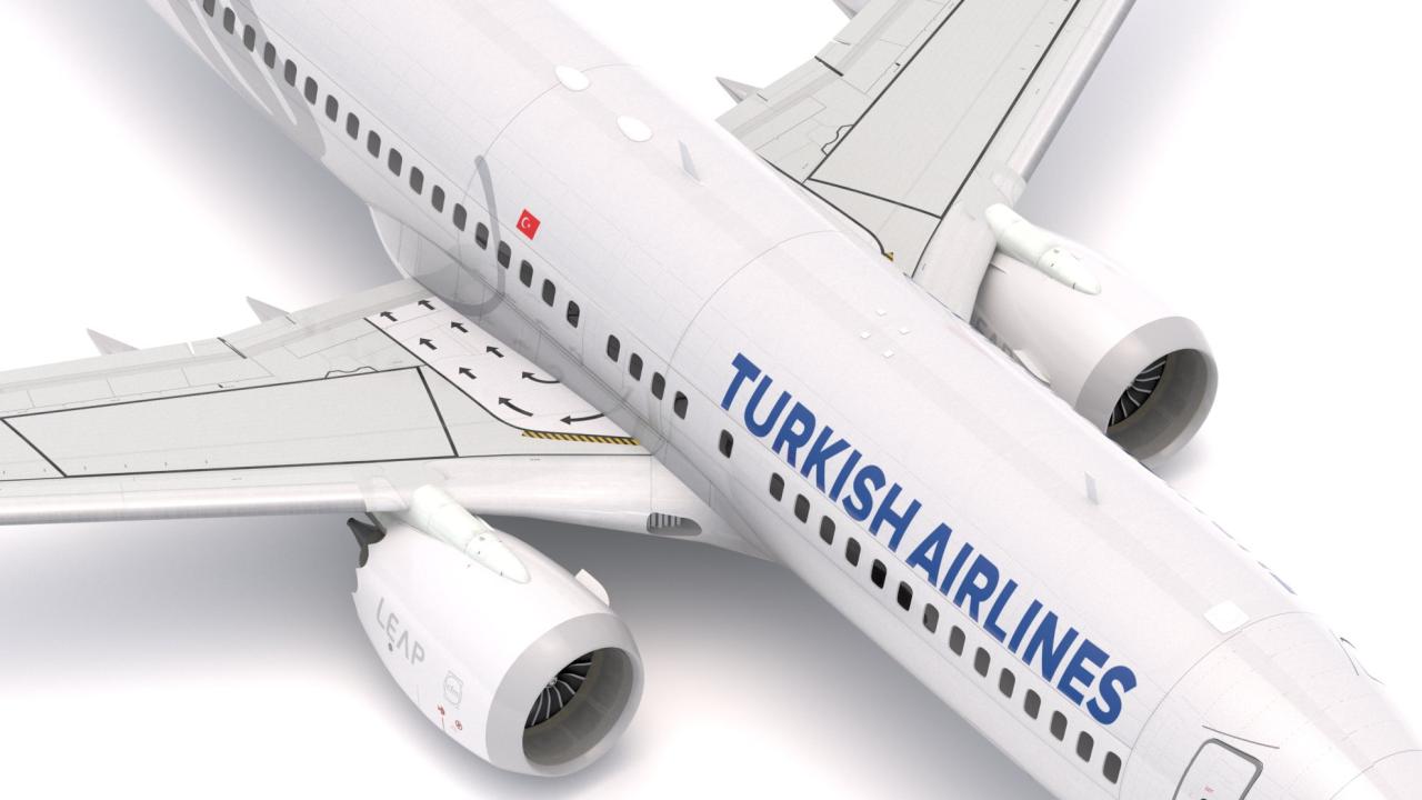 Boeing 737-800 MAX Turkish Airlines 3d models