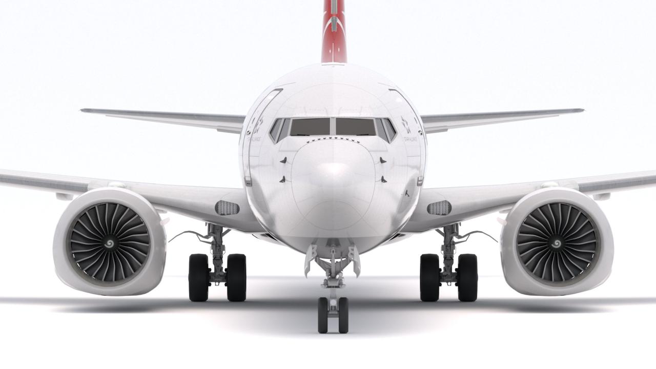 Boeing 737-800 MAX Turkish Airlines 3d models