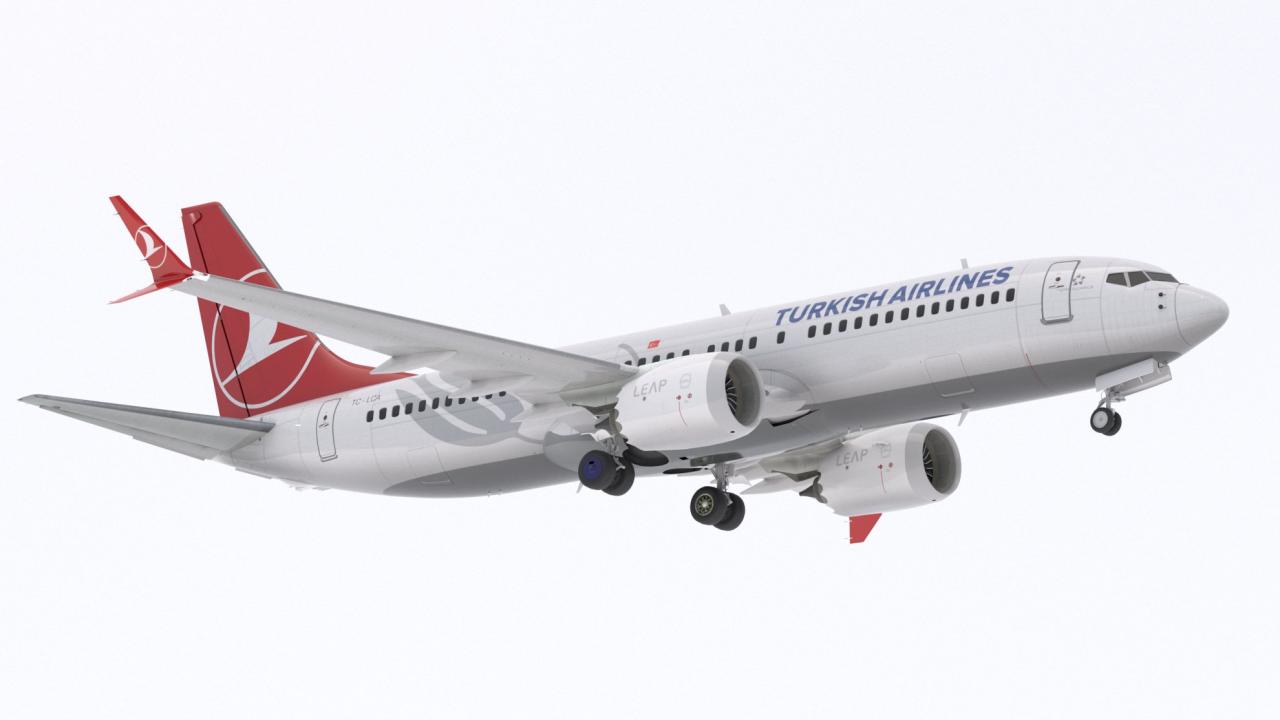 Boeing 737-800 MAX Turkish Airlines 3d models