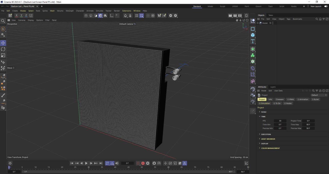 Stadium Led Screen Panel P5 3d models