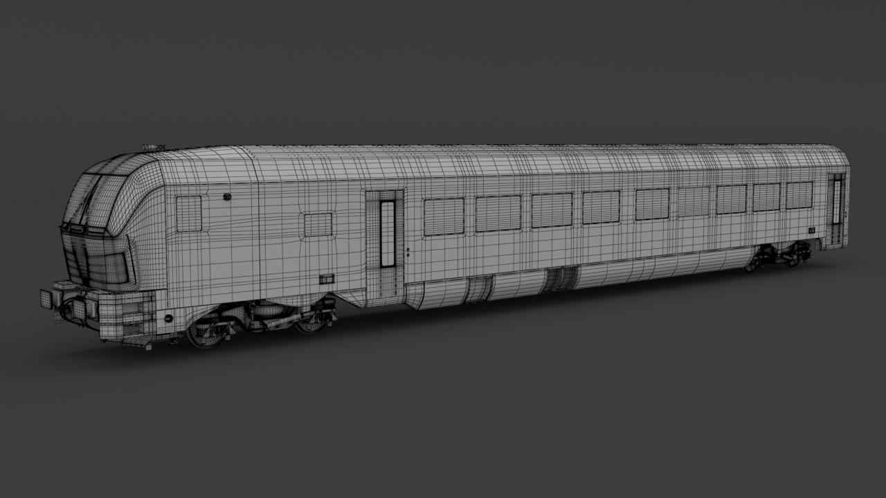Passenger Train OBB Nightjet Collection 2 3d models