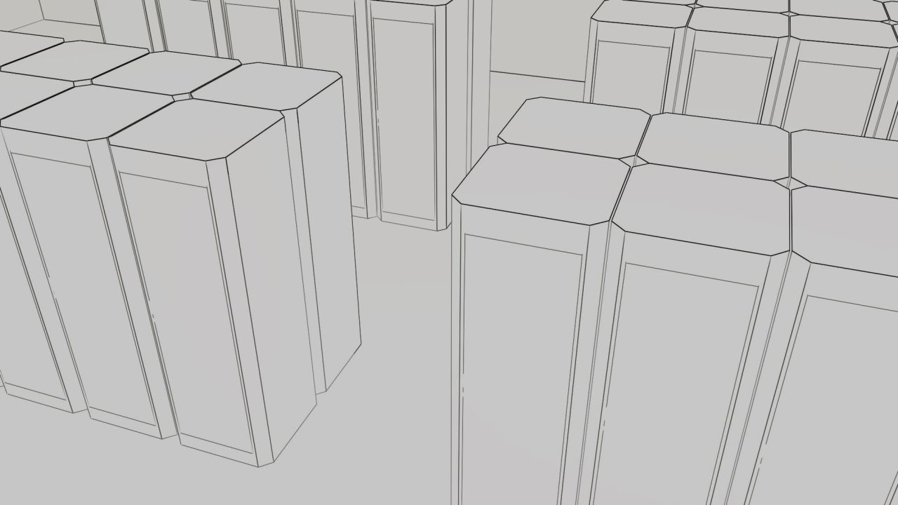 Data Center With Interior and Landscape 3d models