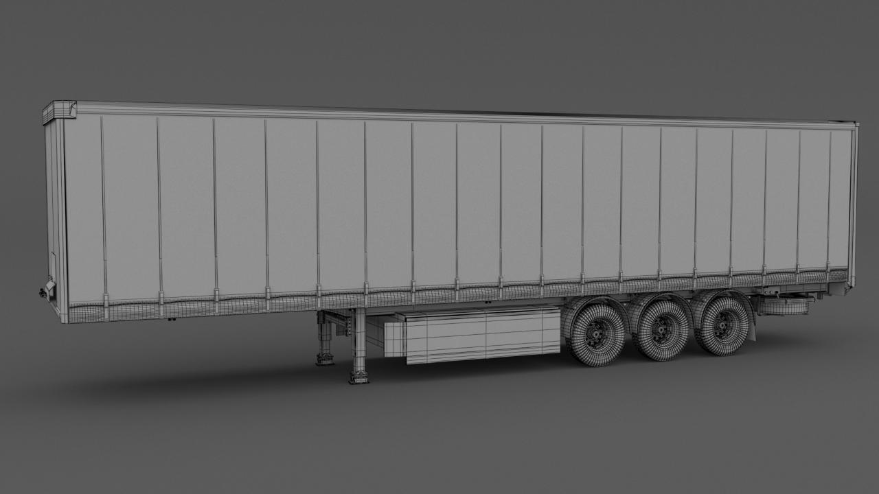 DHL Delivery Semi Trailer Boeing 737 Collection 3d models