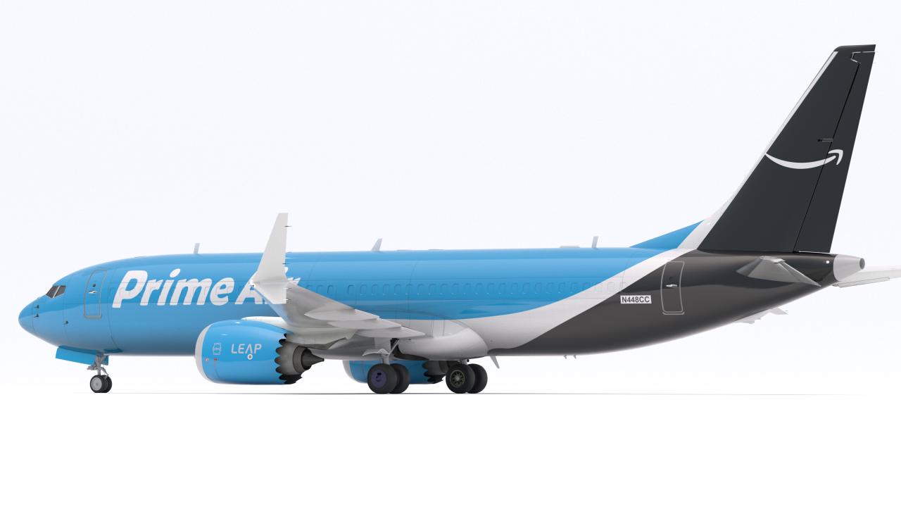 Boeing 737-800 MAX Prime Air Amazon 3d models