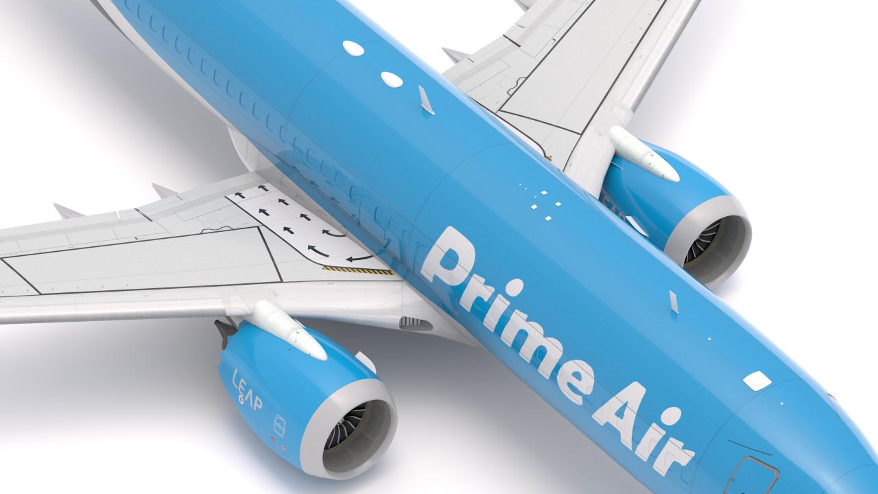 Boeing 737-800 MAX Prime Air Amazon 3d models