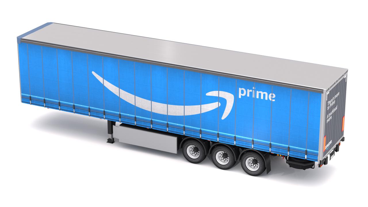 Amazon Prime Delivery Semi Trailer Boeing 737 Collection 3d models