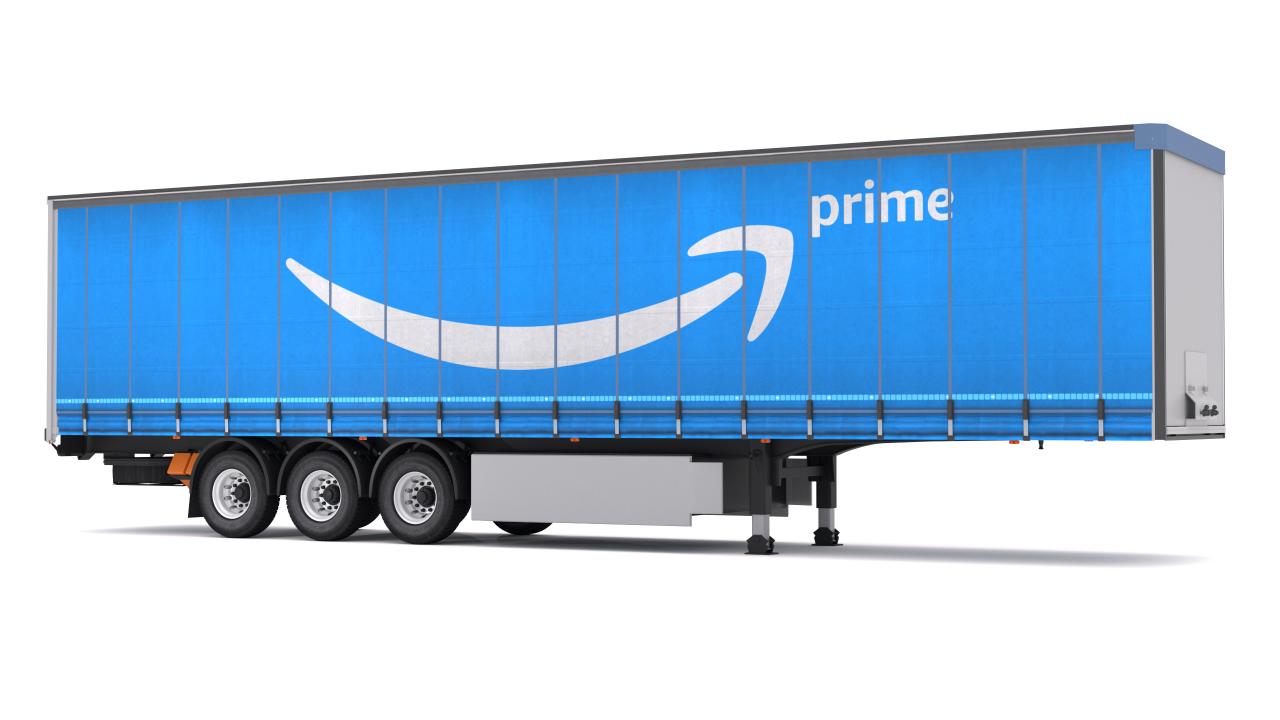 Amazon Prime Delivery Semi Trailer Boeing 737 Collection 3d models