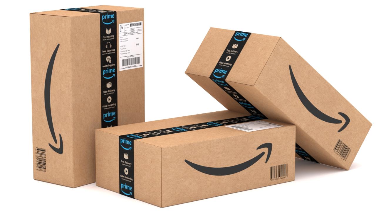 Amazon Prime Delivery Semi Trailer Boeing 737 Collection 3d models