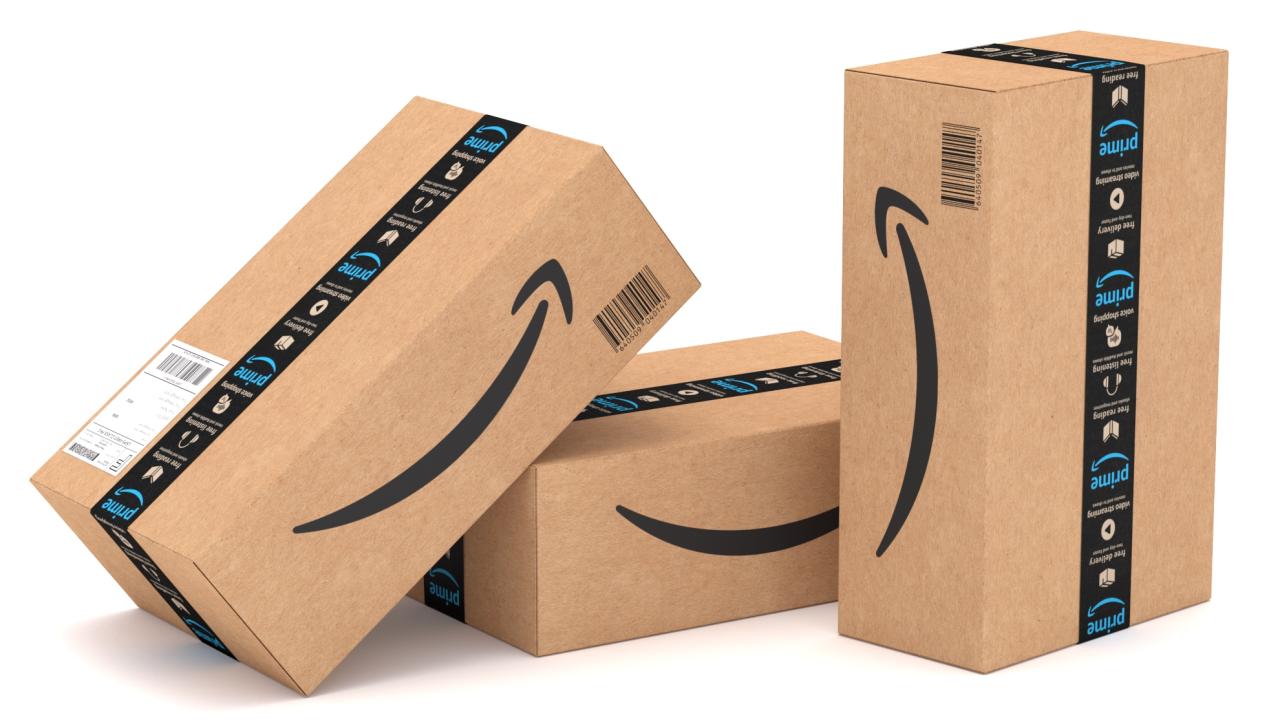 Amazon Prime Delivery Semi Trailer Boeing 737 Collection 3d models