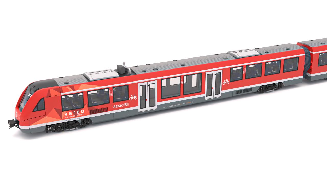 DB Regio Alstom Coradia LINT 81 Train 3d models