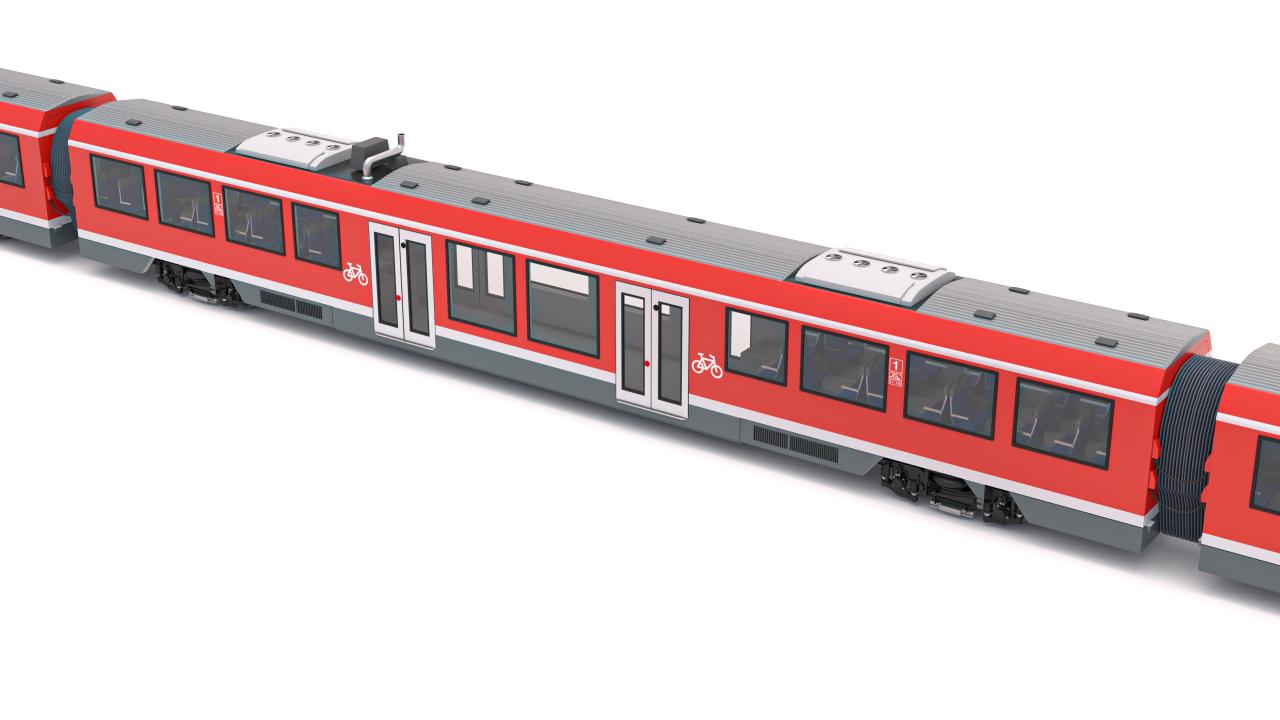 DB Regio Alstom Coradia LINT 81 Train 3d models
