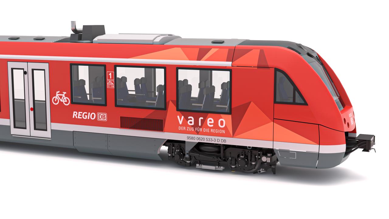 DB Regio Alstom Coradia LINT 81 Train 3d models