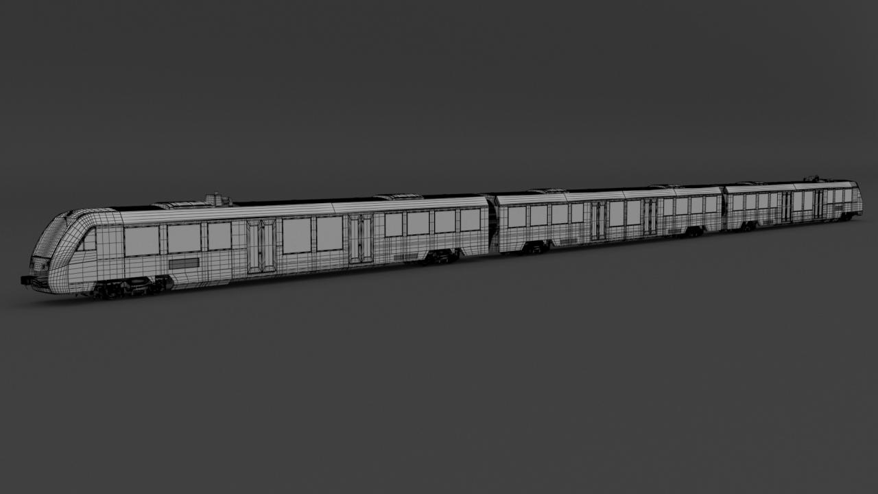 DB Regio Alstom Coradia LINT 81 Train 3d models